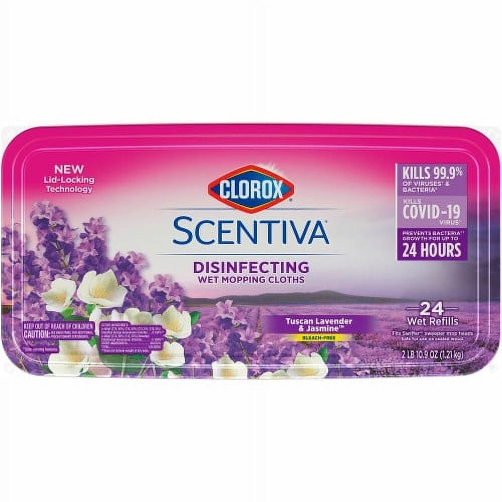 New Clorox Scentiva Disinfecting Wet Mopping Cloth Refills