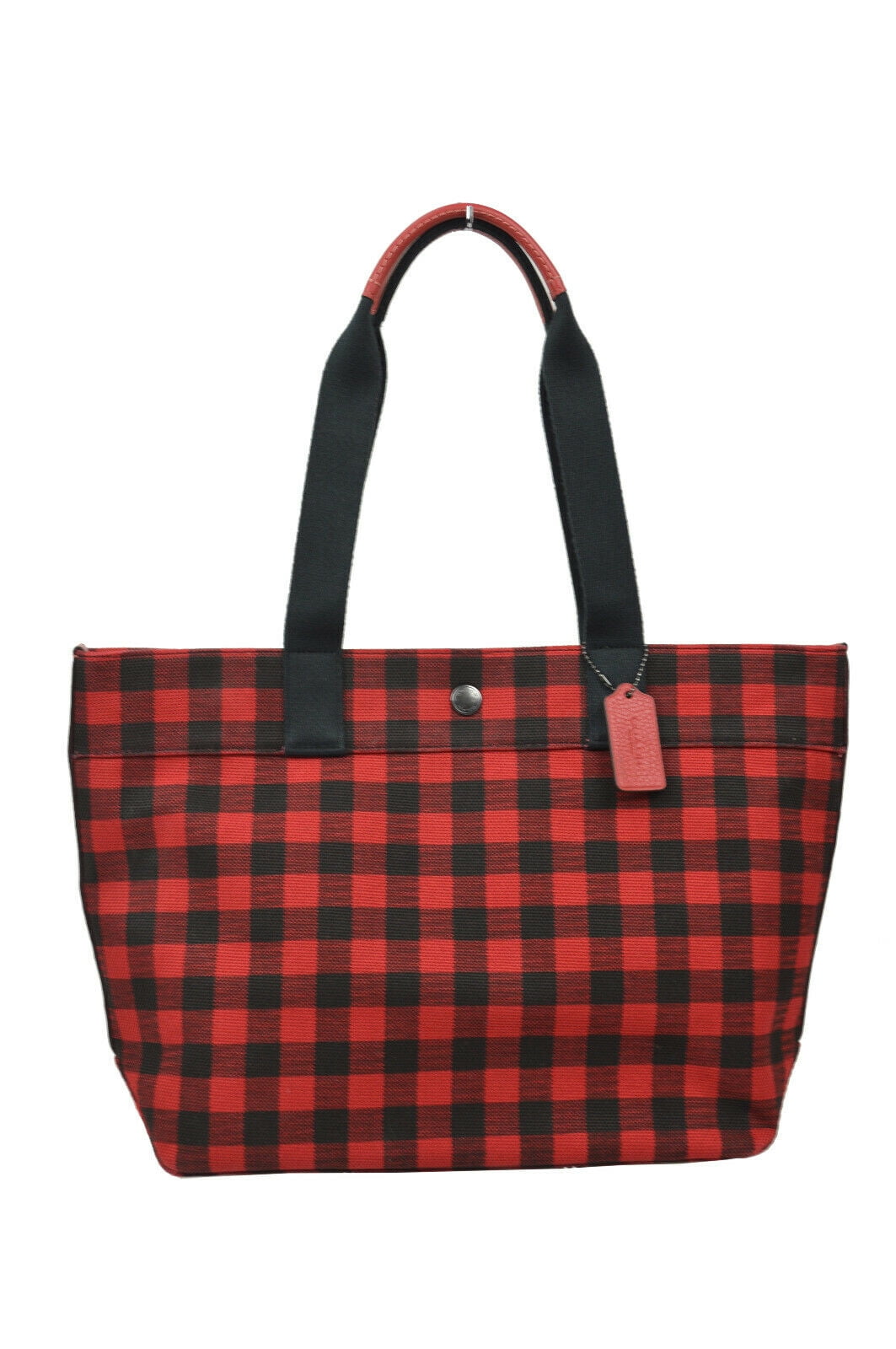 Red and black coach purse hotsell