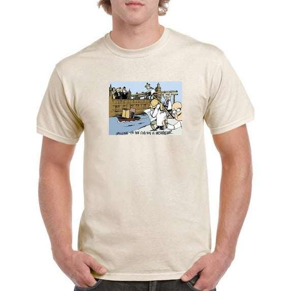 New Coalition In Westminster T-Shirt Men -Wilfred Hildonen Designs, Male 4X-Large