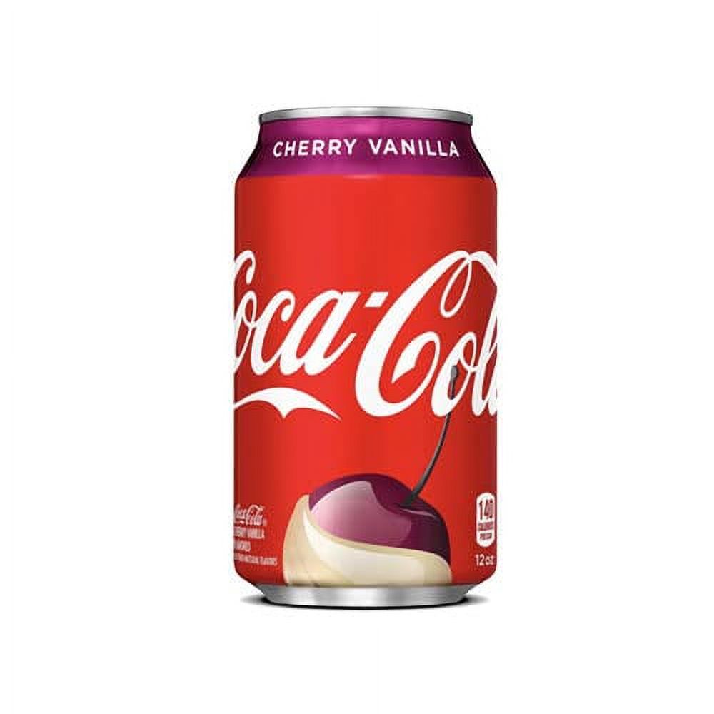 New CocaCola Cherry Vanilla Coke 12 Fl Oz Cans, 12 Count