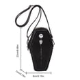 thumbnail image 1 of New Coffin Shape Purses Shoulder Bag 2023 Halloween Handbag Crossbody Bag Coffin Purses Women Gothic Women Bag style two black, 1 of 6