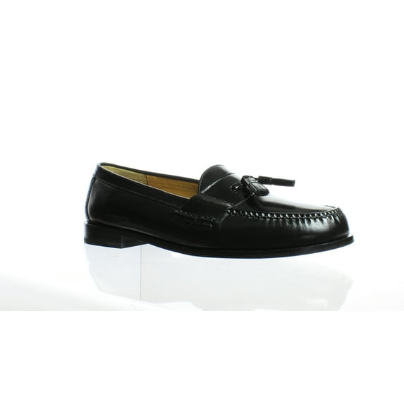 New Cole Haan Mens Pinch Tassel Black Loafers Size 12