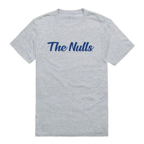 New College Script T-Shirt, Heather Grey - Large