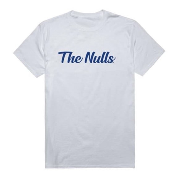 New College Script T-Shirt, White - Small