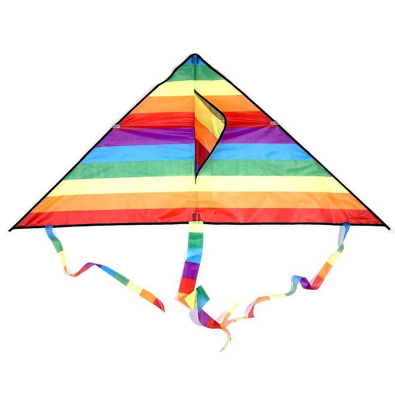 New Colorful Rainbow Kite Long Tail Polyester Outdoor Kites Flying Toys For Children  Kids Party And Festival Diy Decoration 