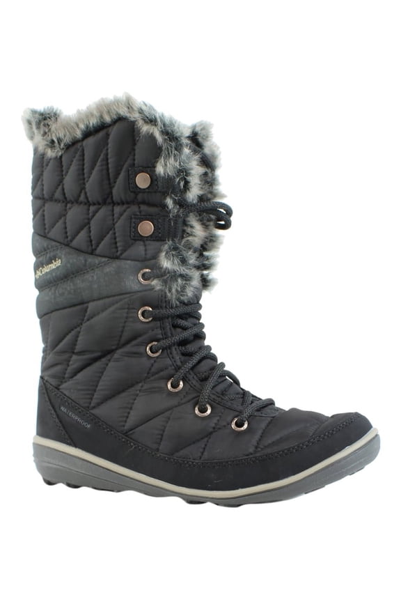 New Columbia Womens Black/Kettle Snow Boots Size 5.5