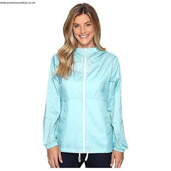 New Columbia Womens Flash Forward Printed Windbreaker Jacket, Polka Dots, M, 7124-4