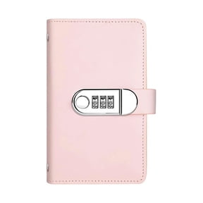 New Combination Lock Spiral Notebook, 1X Spiral Binder, Organizer For Journaling & Storage, Password Secured For Teens & S, Pink Notebook With Lock Closure, Ideal For