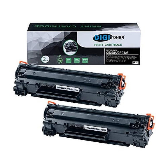 New Compatible CE278A 78A Toner Cartridge for HP P1560 P1566 P1600 P1606 M1536 (Black, 2 Pack)