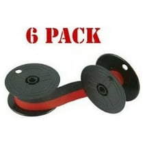 New Compatible Nukote BR80C Calculator Ribbon Black/Red (6-pack) For Sharp El 1197 P III