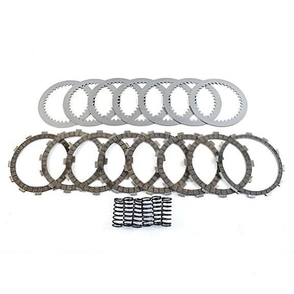 Clutch Friction Steel Plates Springs Gasket Kit Compatible with 2000-2015 Suzuki DR-Z400 DRZ400S DRZ400E DRZ400SM Kawasaki KFX400 KLX400 Arctic Cat DVX400 400cc 21441-29F00 21451-29F00