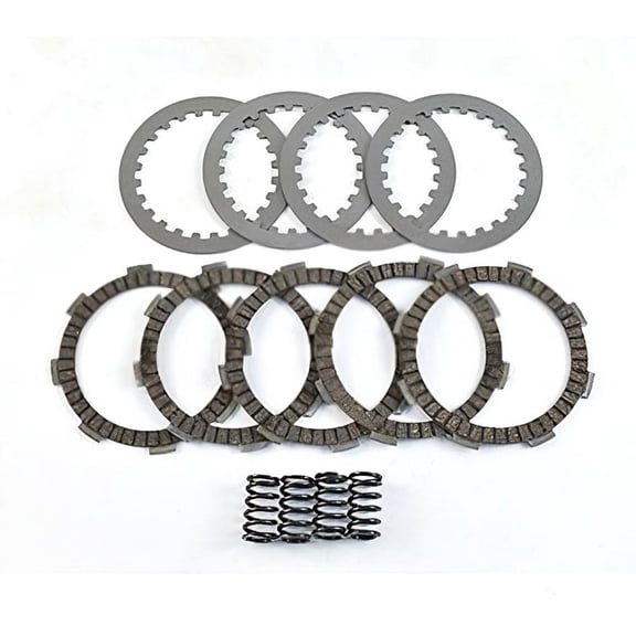 Complete Clutch Plate Kit With Heavy Duty Springs Compatible with 1987-2007 Honda CR80R CR85R CR80RB CR85RB Expert 80cc 85cc 2-Stroke Liquid-Cooled Dirt Bike 11393-GBF-830