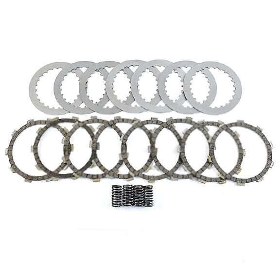 Complete Clutch Plate Kit With Heavy Duty Springs Compatible with 1995-2005 Kawasaki KDX200 KDX220R KDX 200 220 200cc 220cc 2-Stroke Liquid-Cooled Enduro Trail 13088-1081 13089-1094