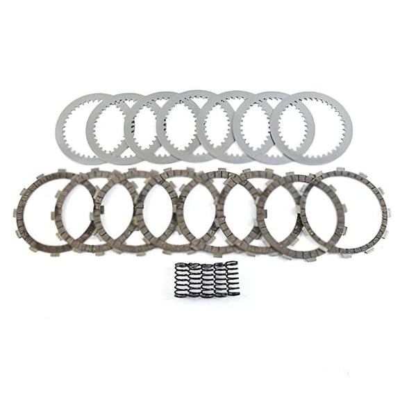 Complete Clutch Kit Compatible with Kawasaki KFX450R 2008-2014 449cc Liquid-Cooled DOHC 4-Valve Single-Cylinder 4-Stroke ATV Friction Steel Plates Springs Replacement