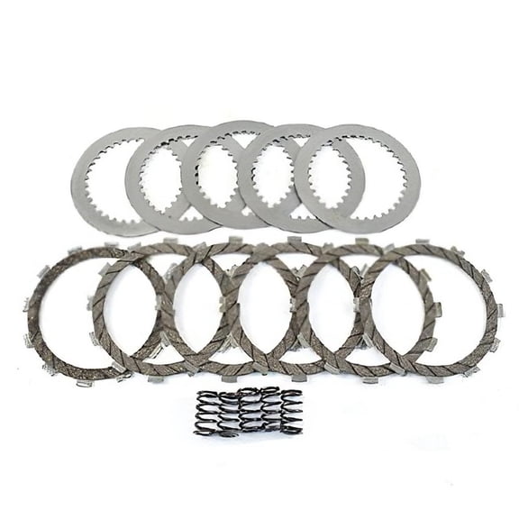 Complete Clutch Plate Kit With Heavy Duty Springs Compatible with 1985-2005 Kawasaki KLR250 KLR 250 249cc DOHC 4-Stroke Liquid-Cooled Single Cylinder Dual Sport Enduro 13088-1081