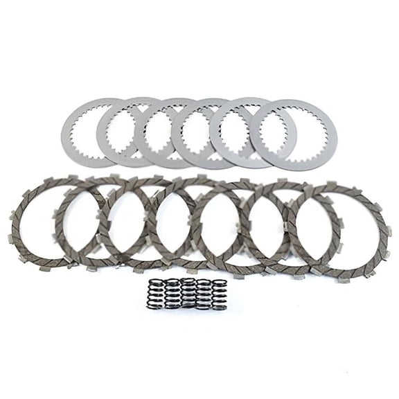 Complete Clutch Kit Compatible with Kawasaki Mojave 250 KSF250 1987-2004 249cc Air-Cooled SOHC 4-Stroke ATV Includes Friction Steel Plates Heavy Duty Springs Replacement