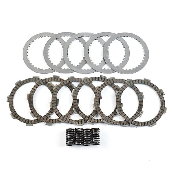 Clutch Friction Steel Plates Springs Kit Compatible with 1998-2021 Kawasaki KX100 100cc KX85 KX85-II 85cc KX80 80cc 2-Stroke Liquid-Cooled MX Motocross 13087-1170 13187-1013
