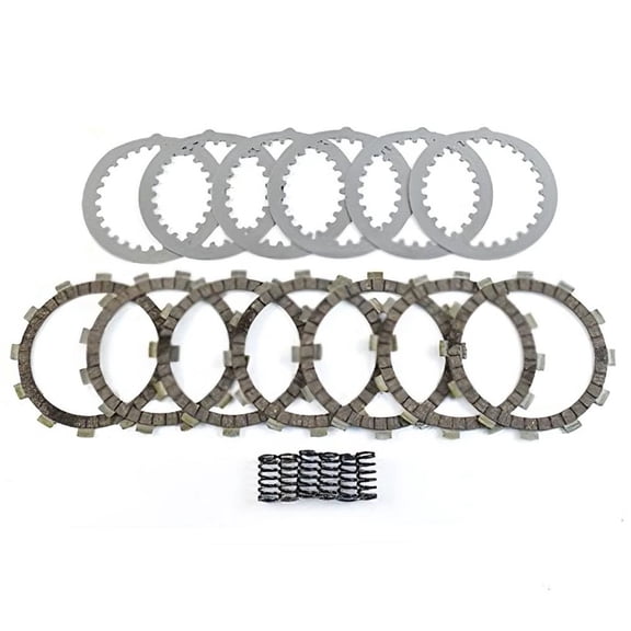Complete Clutch Kit Compatible with Yamaha Banshee 350 YFZ350 1987-2006 347cc Liquid-Cooled 2-Stroke Twin-Cylinder ATV Friction Steel Plates Heavy Duty Springs Replacement