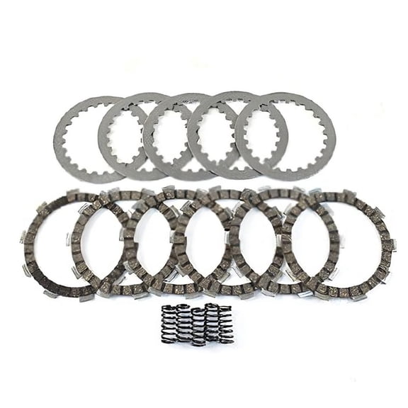 Complete Clutch Plate Kit With Heavy Duty Springs Compatible with 2018-2019 Yamaha YZ65 YZ 65 65cc 2-Stroke Liquid-Cooled Single Cylinder Motocross MX Mini Dirt Bike BR8-16325-00-00