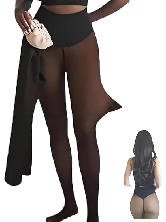 New Compression Band & One Seam Option, The Original Magic Fleece Lined Leggings, Warm, Large, Suitable for Winter