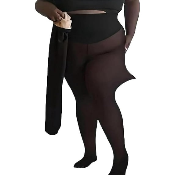 New Compression Band & One Seam Option, The Original Magic Fleece Lined Leggings, Warm, Large, Suitable for Winter