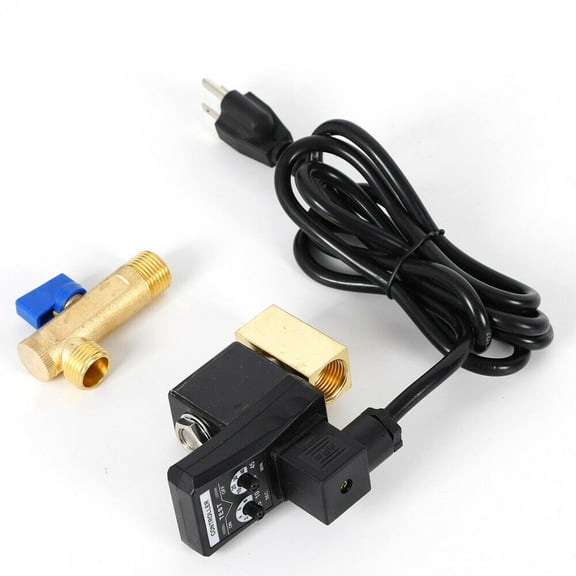 New Compressor Auto Electronic Timed Air Tank L-shaped Drain Valve with Power Cable