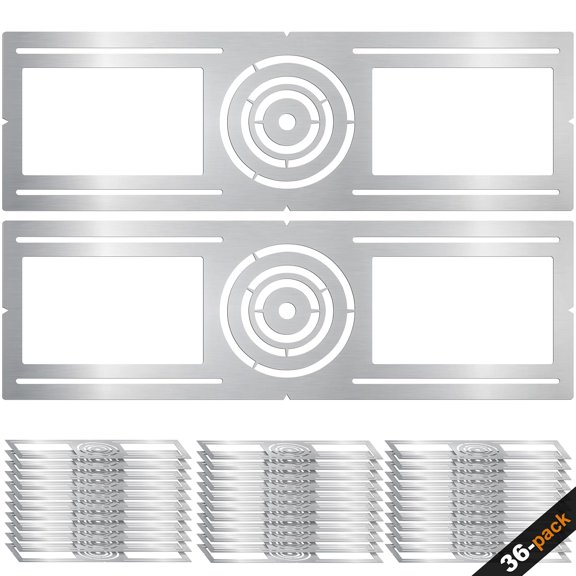 New Construction Mounting Plate, 3-4-6 Inch, LED Recessed Lighting Housing Kits, Flat Steel Rough in Bracket Fixture for LED Light Bar, 36PC Shallow Recessed Lighting Housing Plate