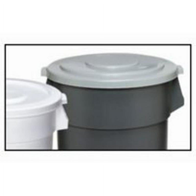 Continental Plastic Round Huskee Gray - 32 gal.