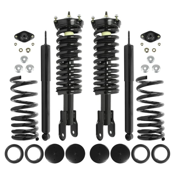 Elite 68110C Front and Rear Coil Spring Replacing Air Spring Conversion Kit Including Shocks
