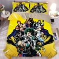 thumbnail image 1 of New Cool My Hero Academia Bedding Bed Set Deku Bakugou Todoroki Toga Action Figures 3D Manga 1 Duvet Cover 2 Pillowcases, 1 of 6