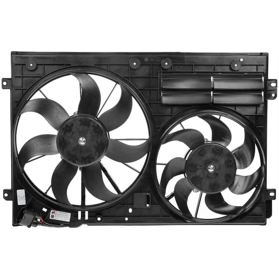 New Cooling Fan Assembly Compatible With Volkswagen Passat Trendline 6 Cyl 3.6L Cc Execline 6 Cyl 3.6L Cc Vr6 4Motion Executive 2006-2018 By 76304 Fa70776 Cf11003 FA70812 1K0121205AB