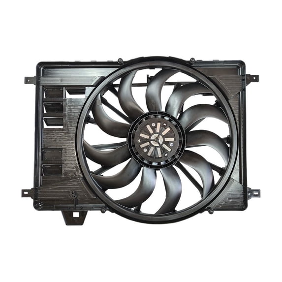 New Cooling Radiator Fan Assembly Replacement for Land Rover Discovery Sport Range Rover Evoque 2.0L 2018-2019 Replacement for Jaguar E-Pace 2.0L 2018-2020 A0142A0118 LR099669 J9C6723