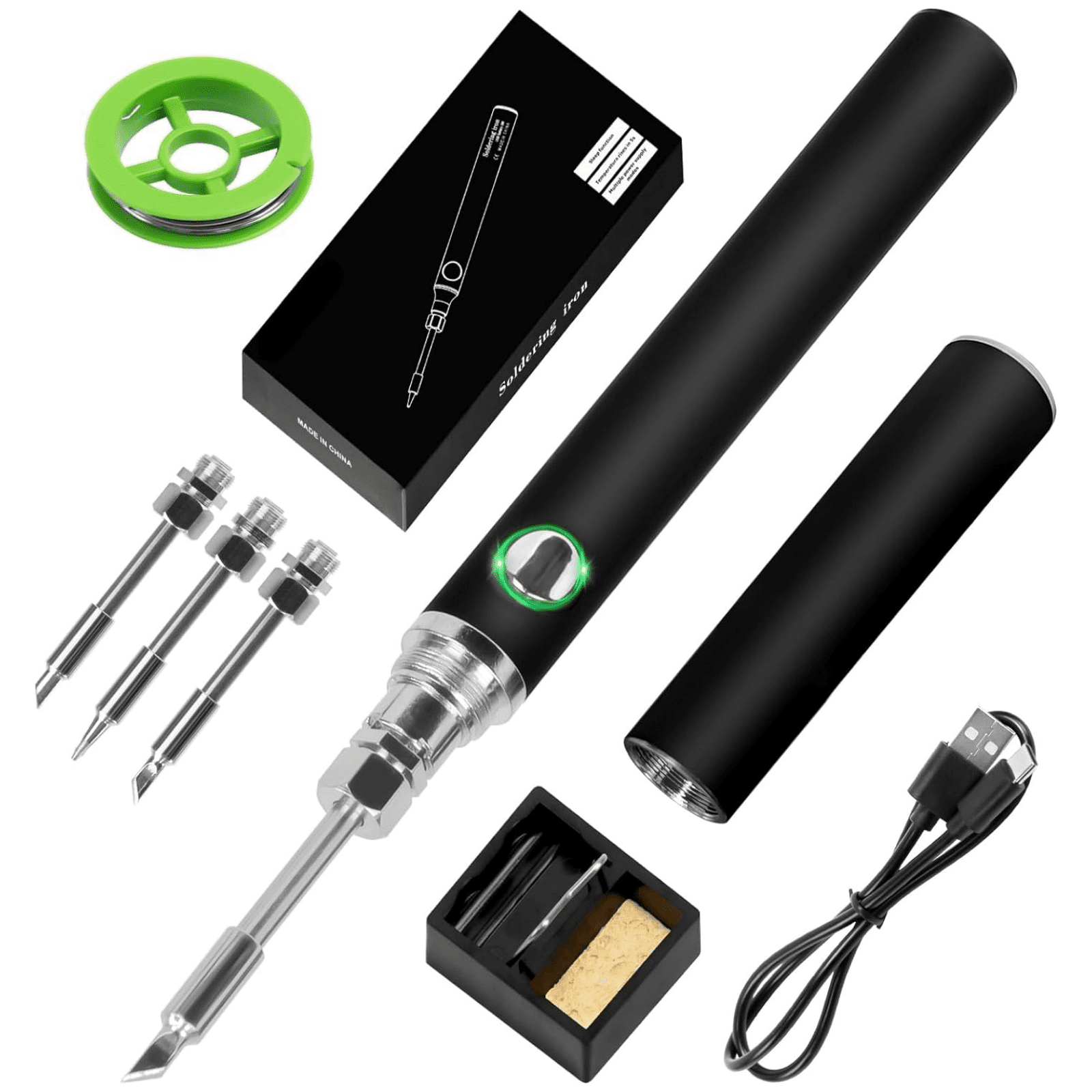 3-Piece Smart Overcharge Protection USB Adapter Cable LED Charging...