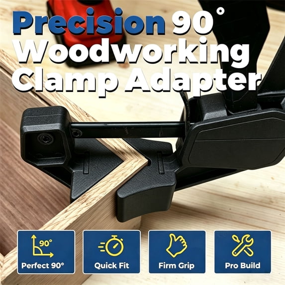 New Corner Clamp Adapter for Quick Clamp, 90 Degree Woodworking Tool Set