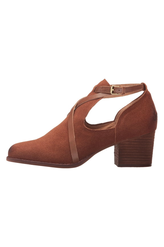 New Corso Como Women's Hanna Bootie Cognac Splitsuede/Burnished Calf 10