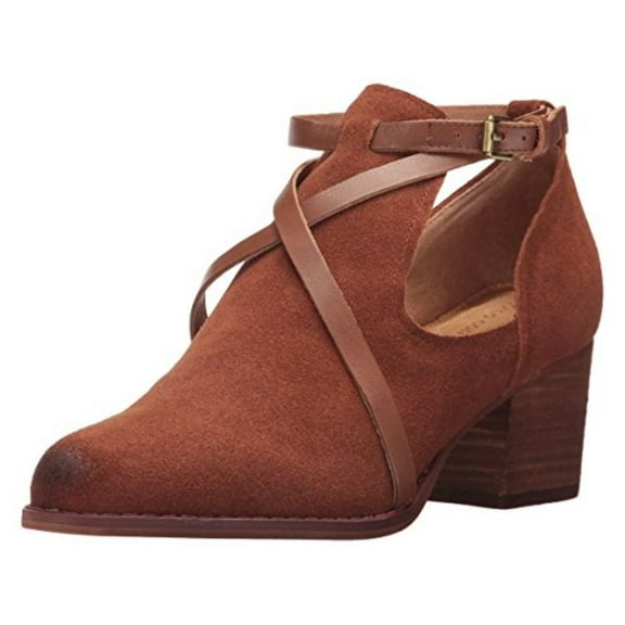 New Corso Como Women's Hanna Bootie Cognac Splitsuede/Burnished Calf 6.5