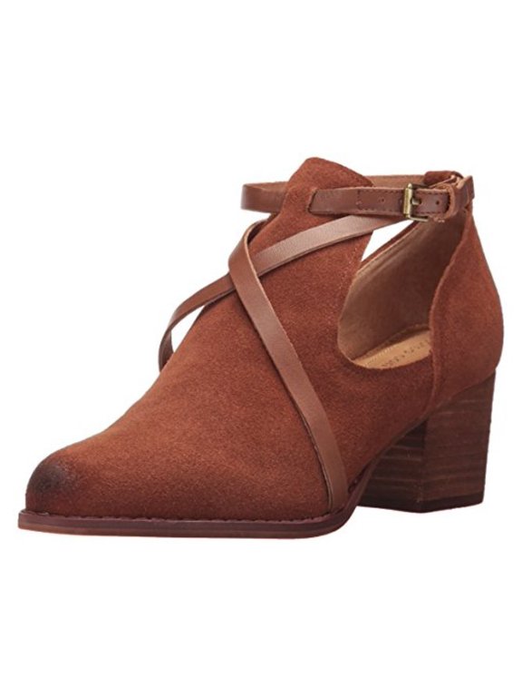 New Corso Como Women's Hanna Bootie Cognac Splitsuede/Burnished Calf 6.5