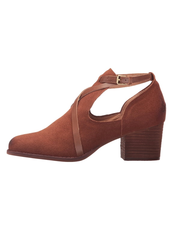 New Corso Como Women's Hanna Bootie Cognac Splitsuede/Burnished Calf 8.5