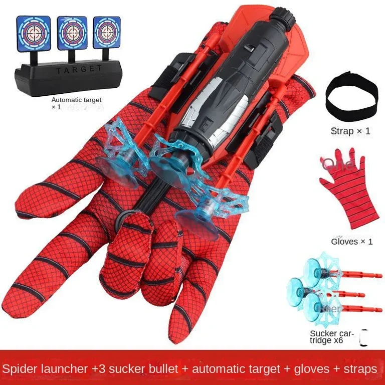 New Cosplay Spider Figure Web Shooters Toys Wrist Launcher Device 