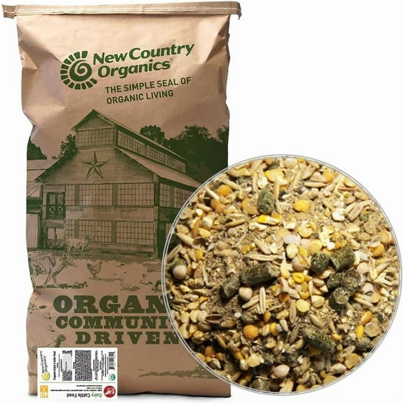New Country Organics | Cattle Feed for Dairy Cattle | Soy-Free & Corn-Free | 16% Protein | Certified Organic and Non-GMO | 40 lbs