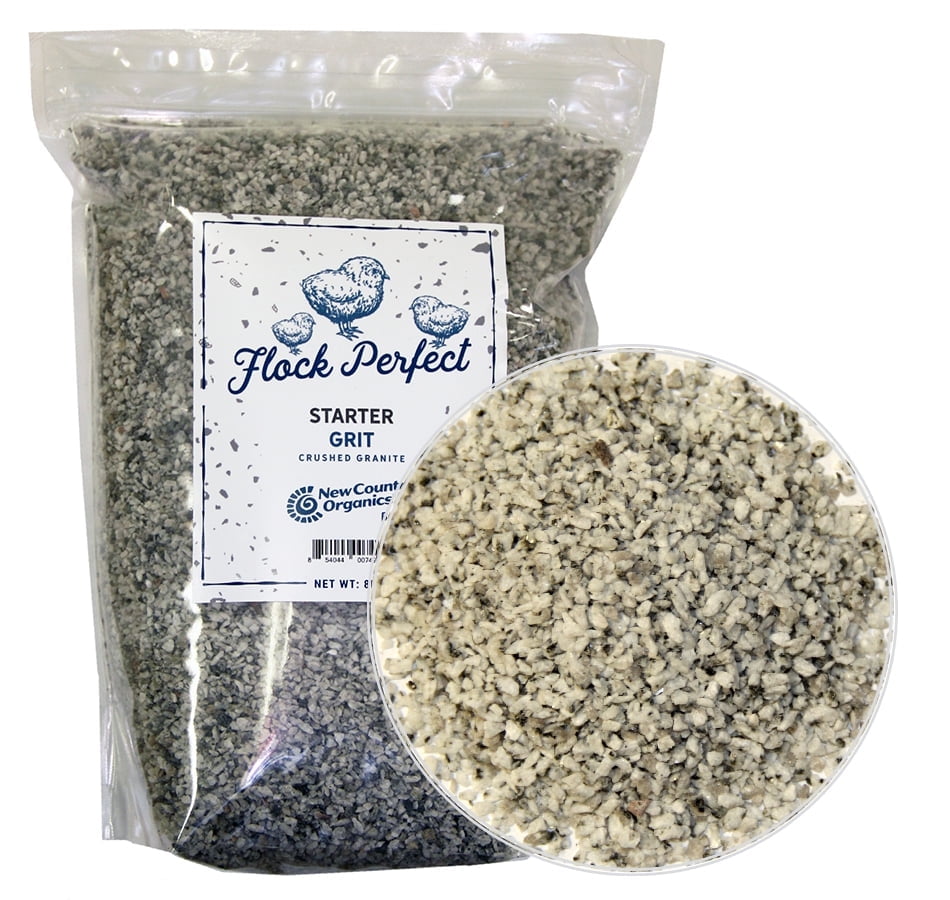 New Country Organics | Flock Perfect Starter Grit for Chicks to Help aid in Digestion | 8 lbs