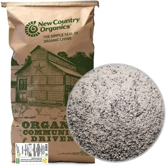 New Country Organics I Organic Kelp Supplement for Cattle, Goats & Horses I Certified Organic Non-GMO, Natural Mineral Blend I Sea Kelp Powder with Essential Calcium & Phosphorus I 40 lbs