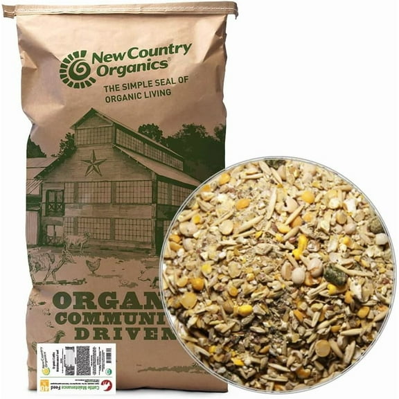 New Country Organics | Maintenance Feed for Cattle | Soy-Free & Corn-Free | 14% Protein | Certified Organic and Non-GMO | 40 lbs