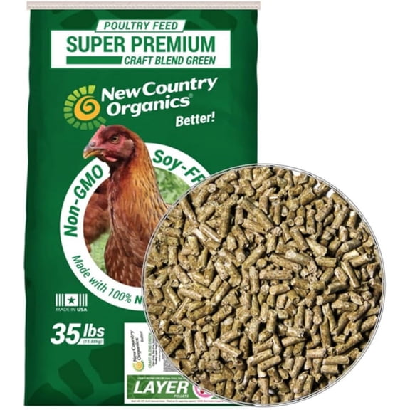 New Country Organics Soy-Free Layer Pellets, 35 lbs