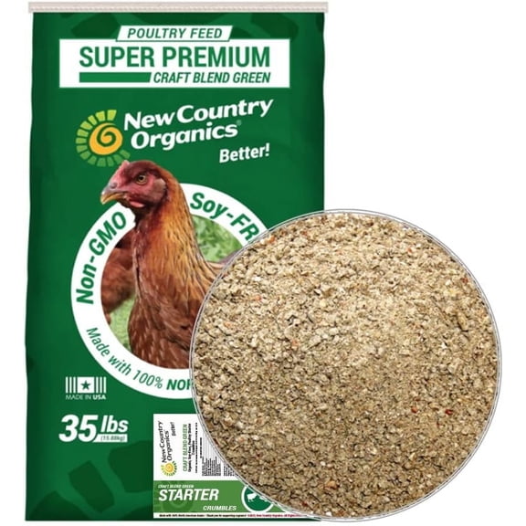 New Country Organics Starter Crumble for Chicks and Ducklings, 35 LBs