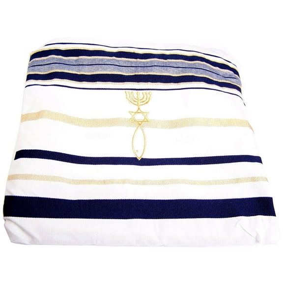New Covenant Prayer Shawl, English / Hebrew & Bag (Israel) Holy Land (73 x 33 Inch ( Medium ))