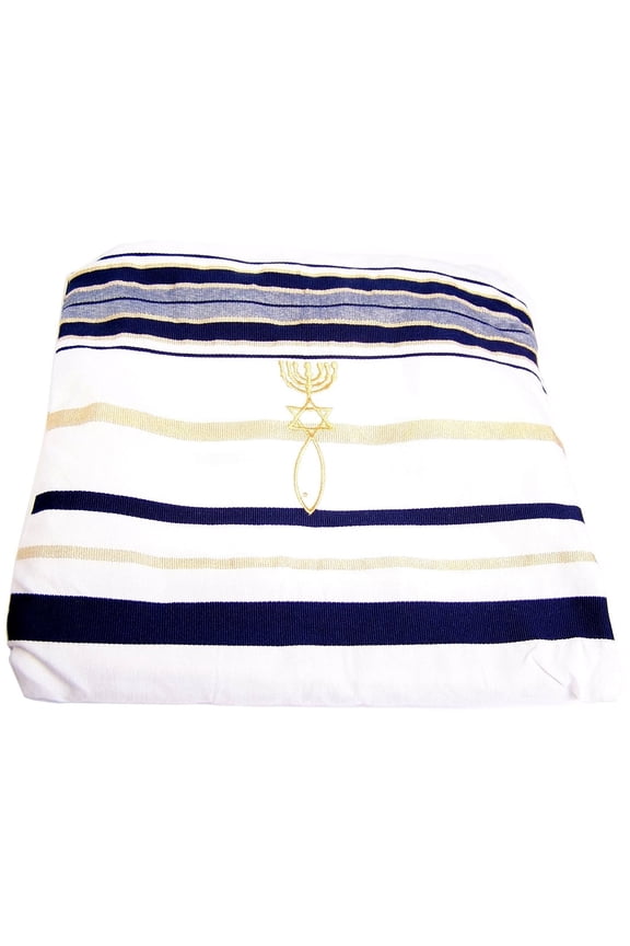 New Covenant Prayer Shawl, English / Hebrew & Bag (Israel) Holy Land (73 x 33 Inch ( Medium ))