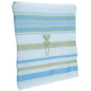 New Covenant Prayer Shawl Tallit English/Hebrew with Matching Case Sky Blue, Small