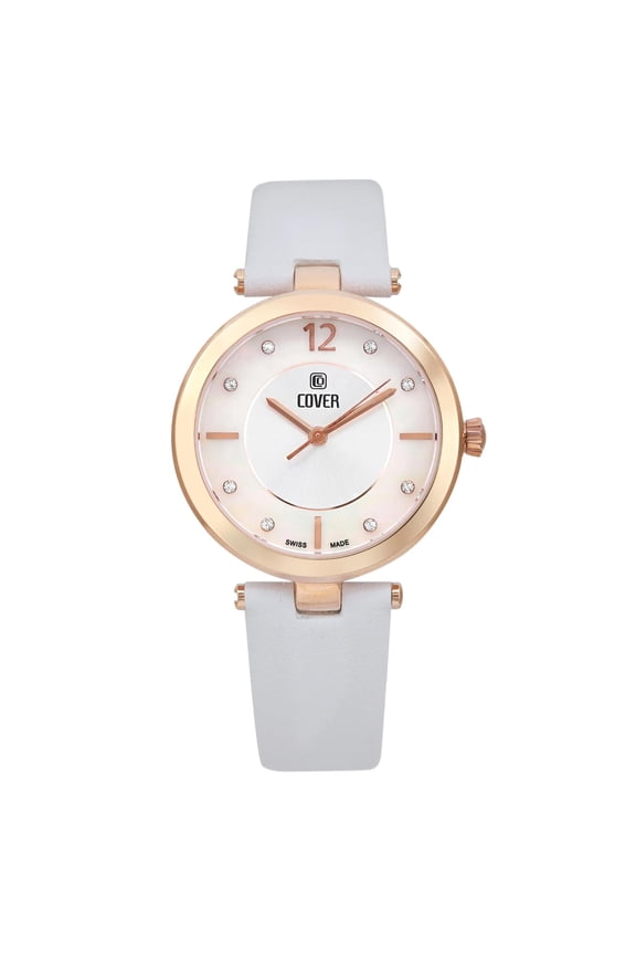 New Cover Amelia 32mm Steel MOP White Dial Ladies Quartz Watch CO193.14