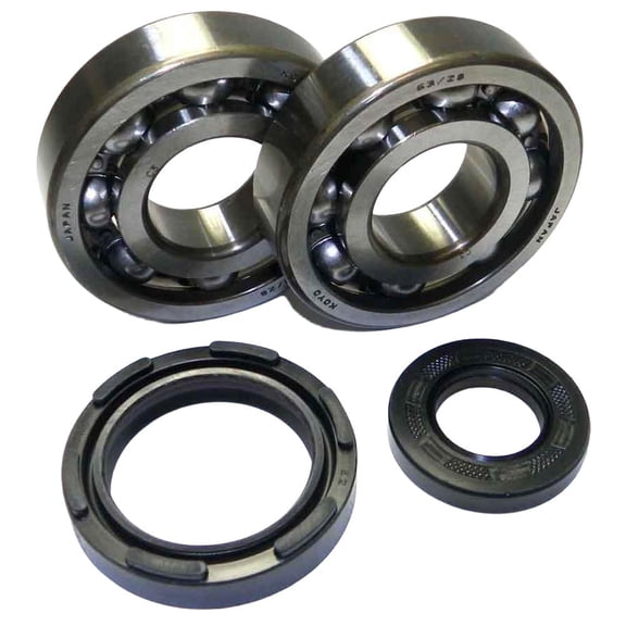 Crankshaft Bearing and Seal Kit Compatible with 1988-1998 Yamaha YZ250 250cc 2-Stroke Motocross WR250 1991-1997 P400485444251 93306-37808-00 9330637808 93102-20485-00 Koyo OEM-Grade